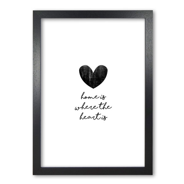 East Urban Home Home Is Where The Heart Is Typography & Reviews